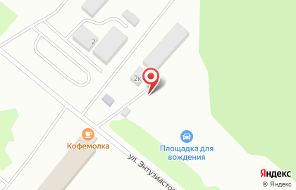 Автошкола Досааф на улице Энтузиастов в Сосновоборске на карте