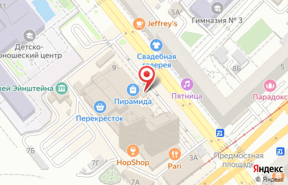 Киоск фастфудной продукции Бон Аппетит на Краснознаменской улице на карте