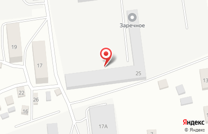 Заречное на улице Строителей на карте