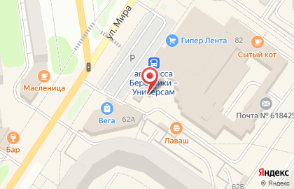 Магазин нижнего белья Флирт на улице Мира на карте