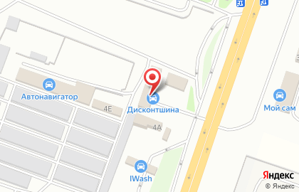 Шинный дисконт-центр Дисконтшина в Ленинском районе на карте