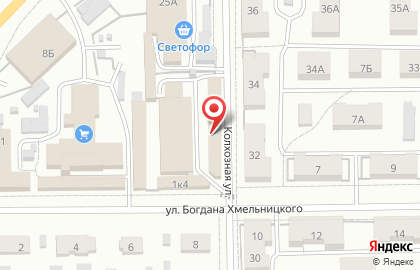 Магазин бытовой химии Белоснежка на улице Хмельницкого на карте