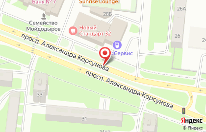 Бронза на проспекте Александра Корсунова на карте