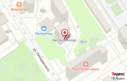 Школа музыки Дмитрия Бережного на улице Ляпидевского на карте
