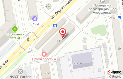 ОАО Восточный Экспресс Банк на улице Лермонтова на карте