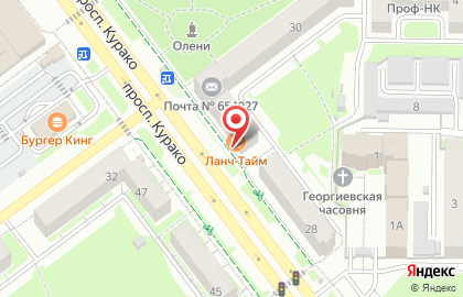 Кафе Ланч-Тайм в Центральном районе на карте