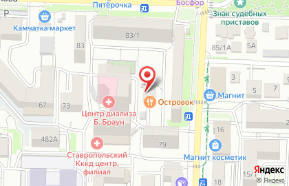 Универсам Горный Бриз на карте