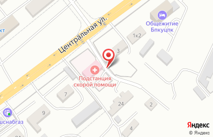 Республиканская станция скорой медицинской помощи и центр медицины катастроф на Центральной улице на карте