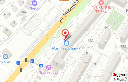 Магазин косметики и бытовой химии Магнит Косметик в Краснооктябрьском районе на карте