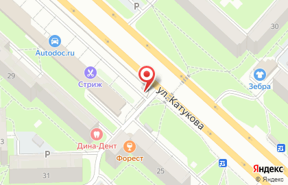 Автостоянка в Липецке на карте