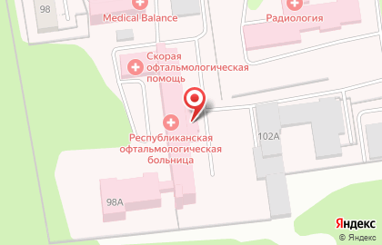 Больница Республиканская офтальмологическая клиническая больница на улице Ленина на карте