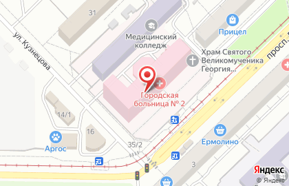 Киоск по продаже цветов в Центральном районе на карте