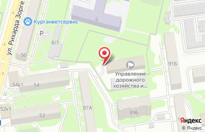 Управление дорожного хозяйства и благоустройства г. Кургана в Кургане на карте