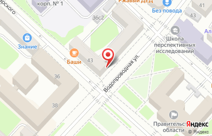 Политическая партия Единая Россия на Водопроводной улице на карте