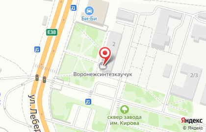 Производственная компания Воронежсинтезкаучук на Ленинском проспекте на карте