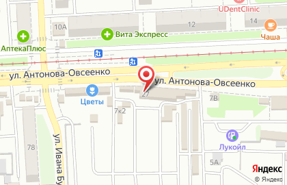 Компания Экосервис на улице Антонова-Овсеенко на карте