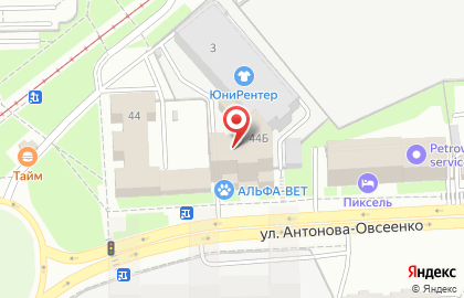 Народная Сберегательная Касса на улице Антонова-Овсеенко на карте