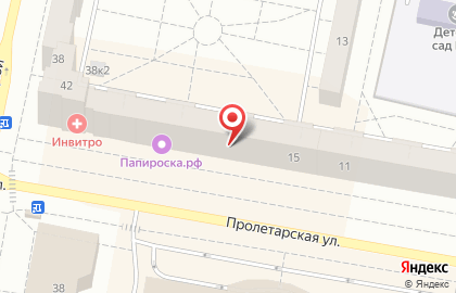 Салон красоты Глянец на Пролетарской улице на карте