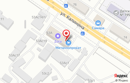 Компания по продаже черного, цветного и нержавеющего металлопроката УралМет-Сибирь в Октябрьском районе на карте