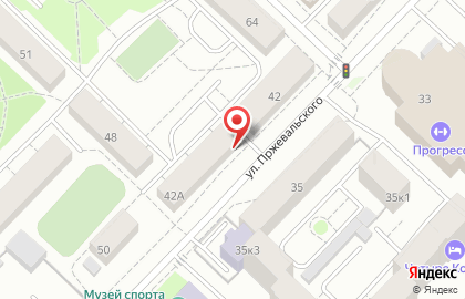 Сервисный центр V service на улице Пржевальского на карте