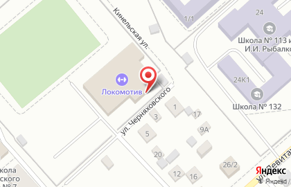 Спортивный комплекс Локомотив на улице Левитана на карте