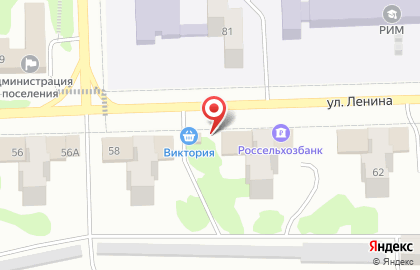 Магазин Виктория на улице Ленина на карте