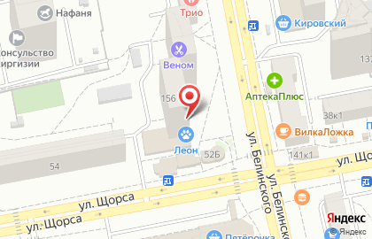 Торгово-монтажная компания Soffitto на улице Белинского на карте