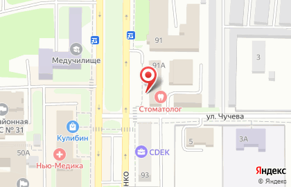Торгово-сервисная компания на улице Романенко на карте