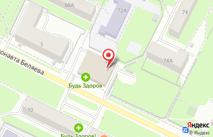 Сеть центров продаж и обслуживания Tele2 Вологда на улице Космонавта Беляева на карте