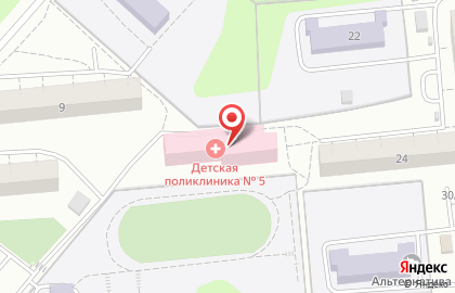 Городская поликлиника №5 в Ижевске на карте