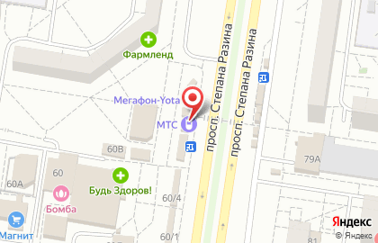 Финансовая компания Деньга в Автозаводском районе на карте