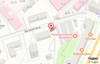 Печати.ru в Беговом проезде на карте