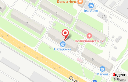 Сеть супермаркетов Райцентр на Сормовском шоссе на карте