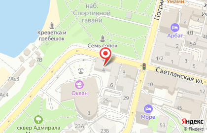 Медицинский центр антивозрастной хирургии Plastek Surgery на Светланской улице на карте