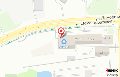 Сервисный центр ТехноМир на улице Домостроителей на карте