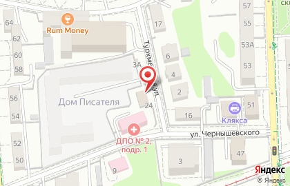 Химчистка-прачечная Балтхимсервис на улице Чернышевского на карте