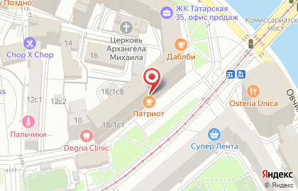 Московский паркинг на Овчинниковской набережной на карте