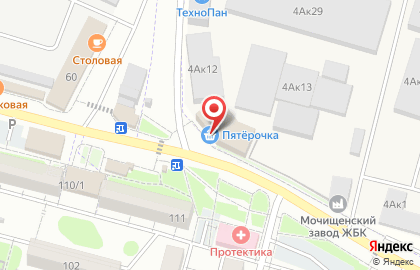 Супермаркет Пятёрочка в Заельцовском районе на карте