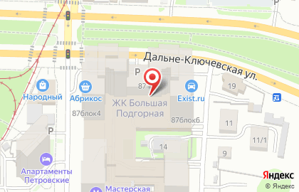Магазин разливного пива Гурман на Большой Подгорной улице на карте