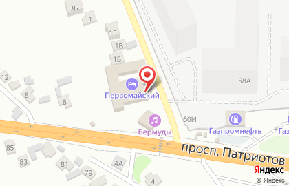 Гостиничный комплекс Первомайский на карте