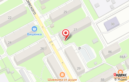 Аптека Пермфармация на улице Одоевского на карте