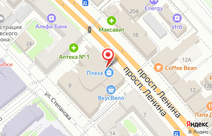 Супермаркет цифровой техники и электроники DNS на проспекте Ленина, 9 на карте