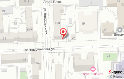 Магазин полуфабрикатов Мясной на улице Володарского на карте