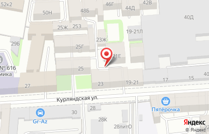 Компания КМД проектирование на Курляндской улице на карте
