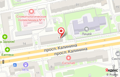 ЗАГС Пролетарского района на Калинина на карте