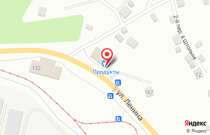 Продуктовый магазин на улице Ленина на карте