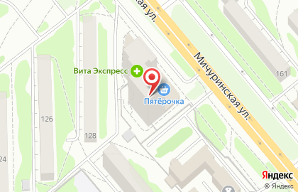 ОАО Центрально-Черноземный банк Сбербанка России на Мичуринской улице на карте