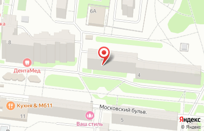 Комплексный молодежный центр Новый свет на Московском бульваре на карте