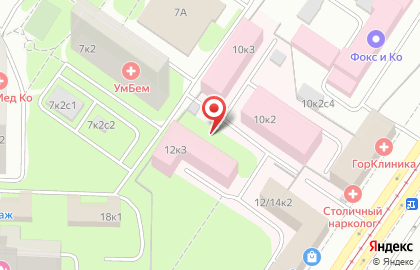 Московский научно-практический центр наркологии на Симферопольском бульваре на карте