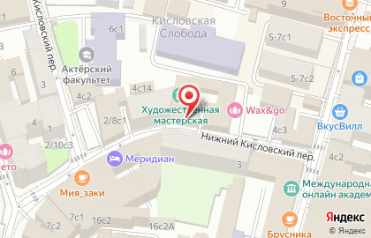 Юридическая компания Право в Пресненском районе на карте